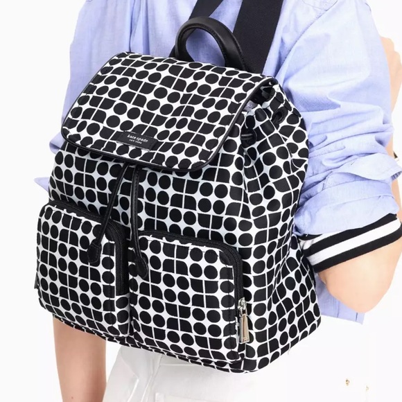 Kate Spade Noel Printed Fabric Backpack - Picture 11 of 11